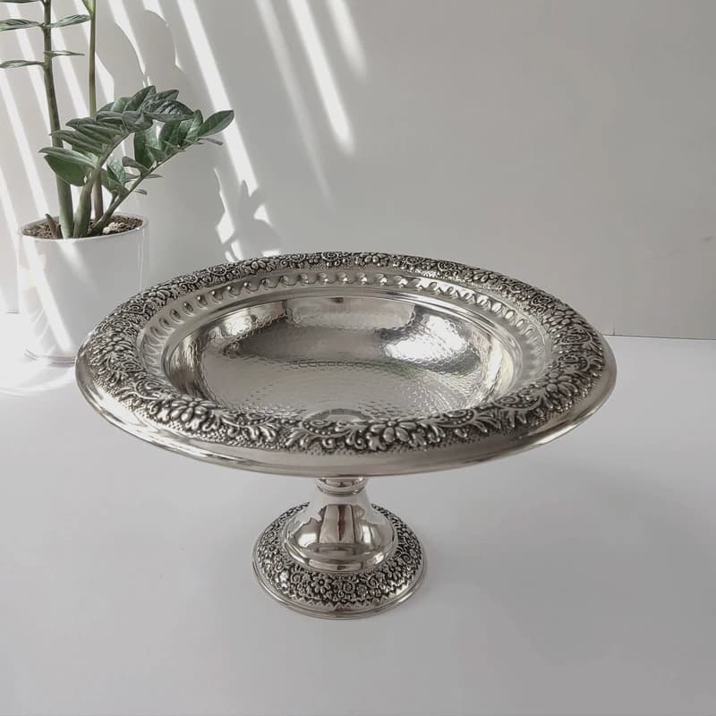 میوه خوری مسی کروم گلبرگ مدل ارکیده — تصویر ۳
