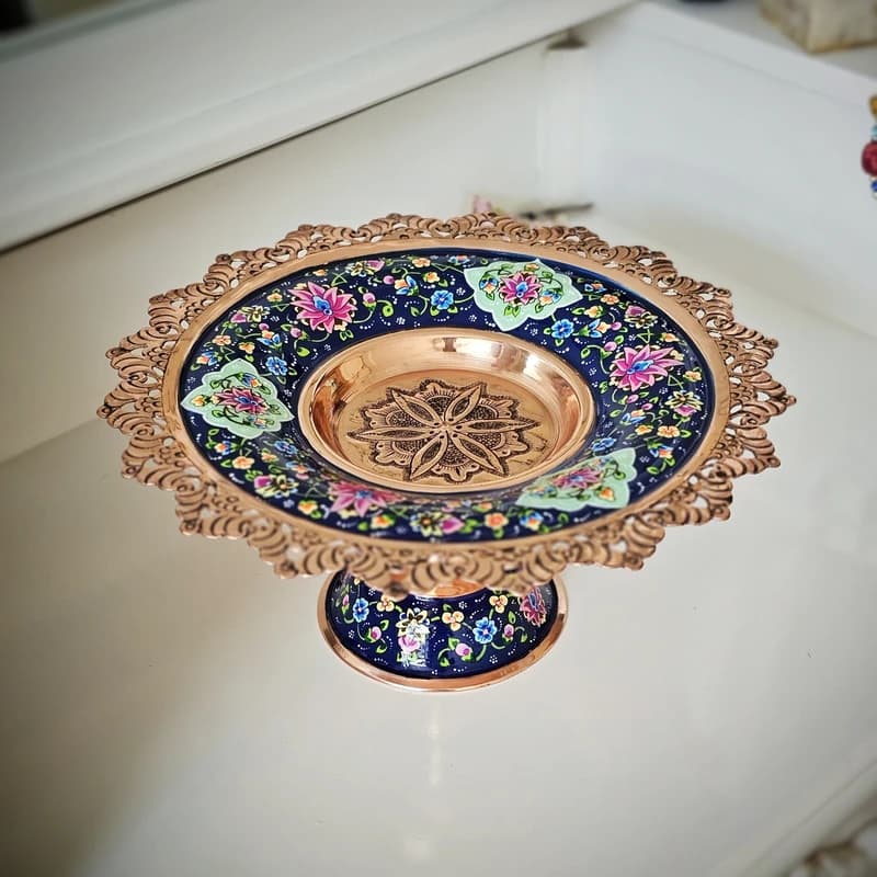 شیرینی خوری مسی مدل پرداز کد pr-102 — تصویر ۲
