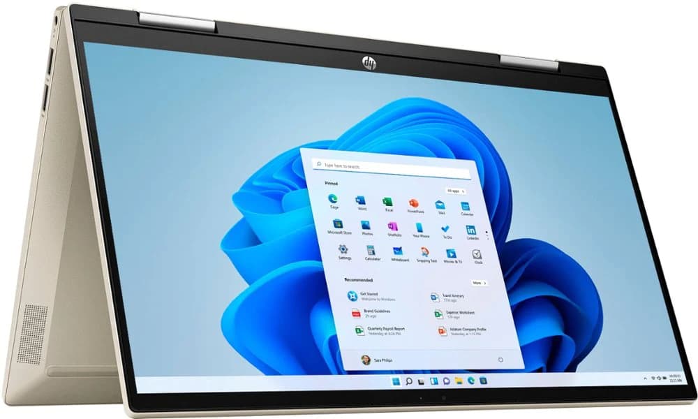 HP PAVILION 14M-DY0033D-I5-1135G7-8G DDR4-500G SSD-INTEL IRIS-14 FHD 360TOUCH لپتاپ استوک اچ پی — تصویر ۲