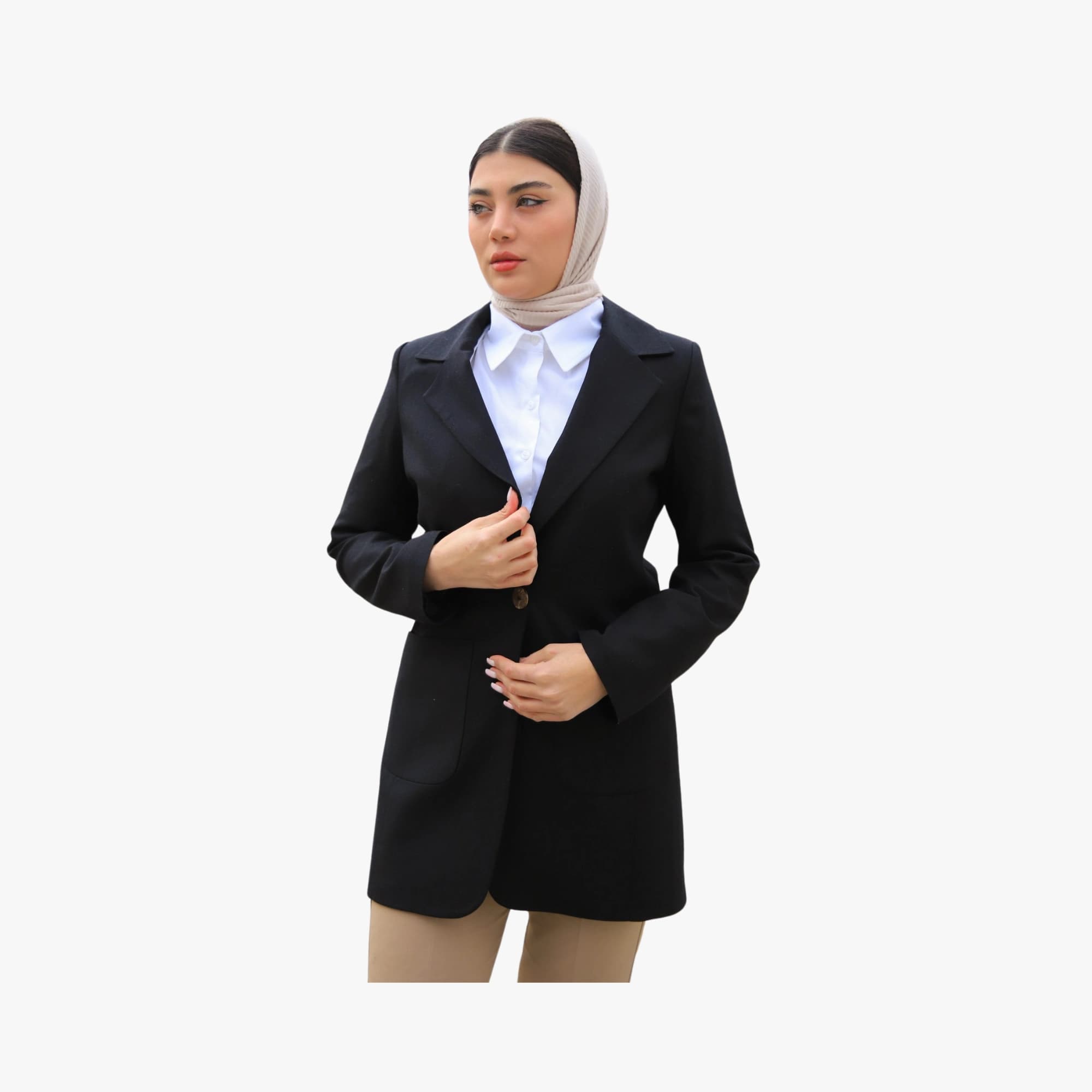 تک کت زنانه لینن سری VERNAL — تصویر ۶