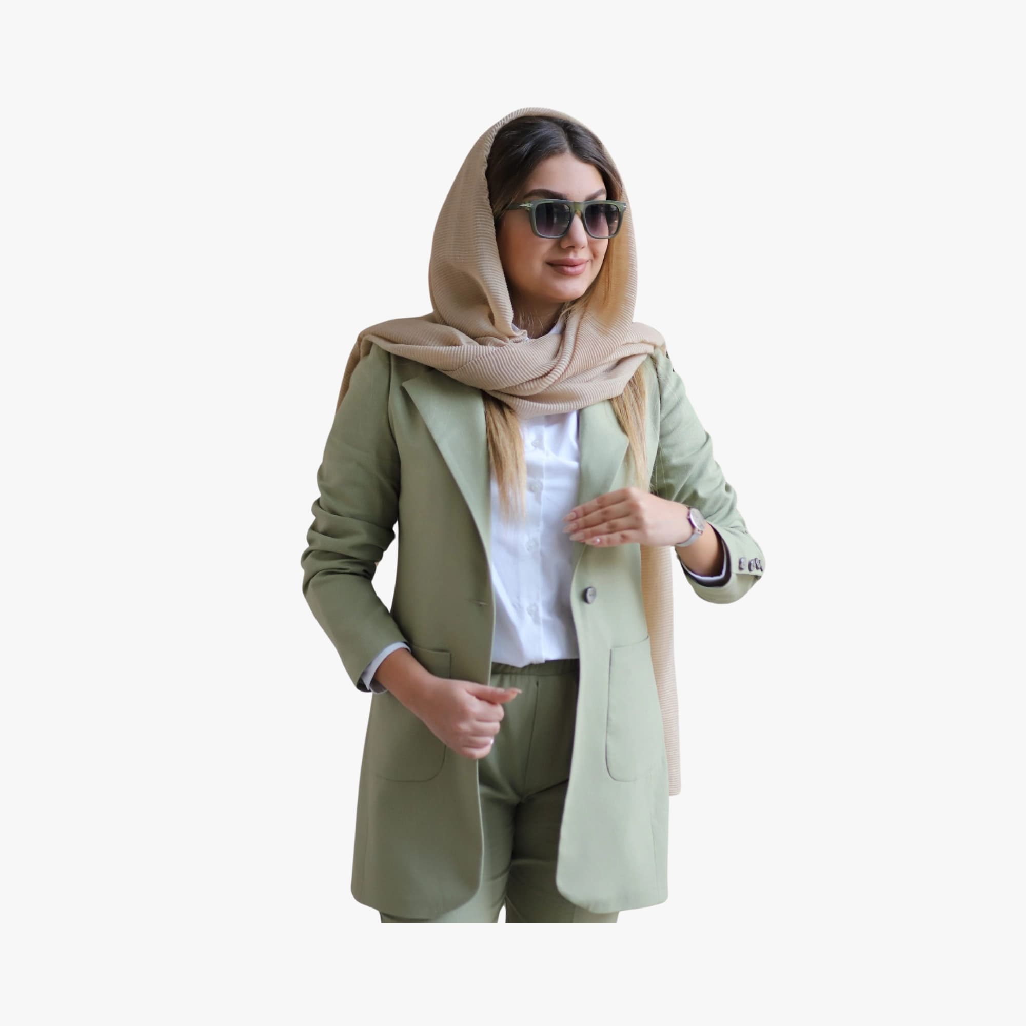 کت و شلوار لینن زنانه سری AVALON — تصویر ۳