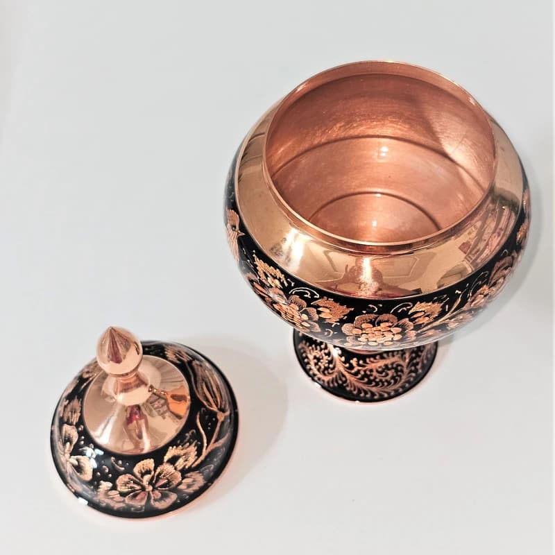 شکلات خوری مسی مدل الماس تراش al-103 — تصویر ۳