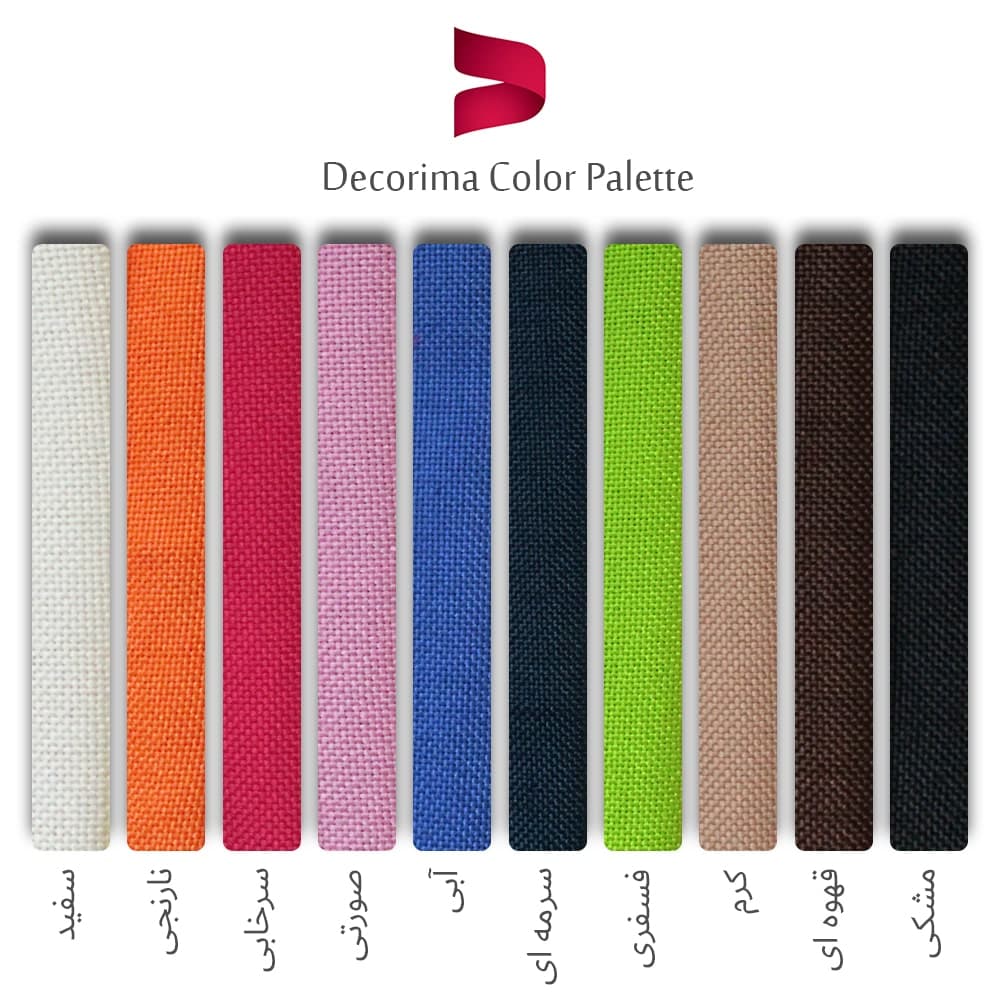پرده پانچ کتان دکوریما مدل DECOCAT-180 — تصویر ۳