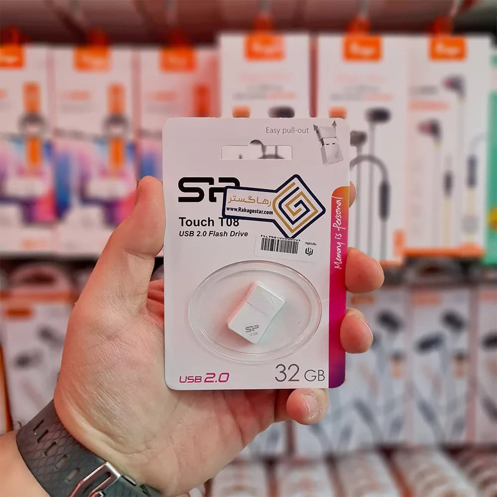 فلش مموری سیلیکون پاور (Silicon Power) مدل (‌T08) – 32GB