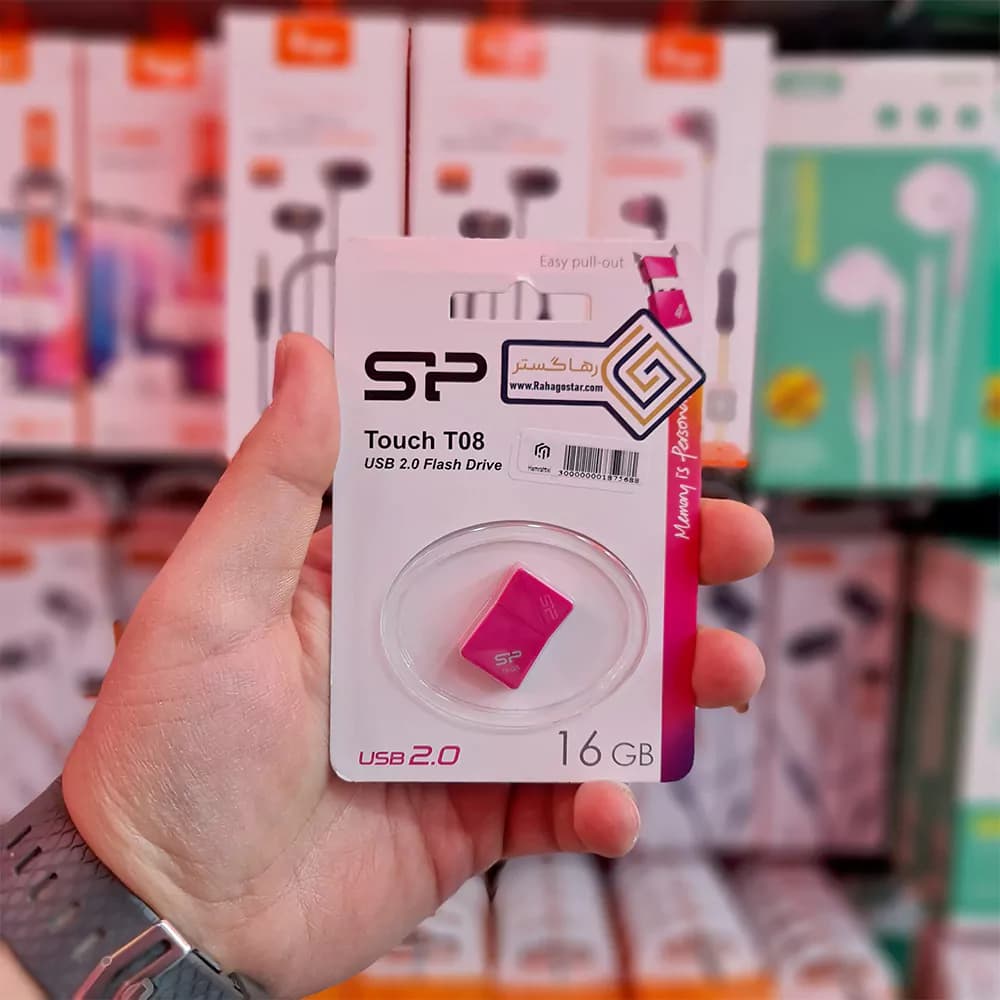فلش مموری سیلیکون پاور (Silicon Power) مدل (‌T08)– 16GB مینی سایز