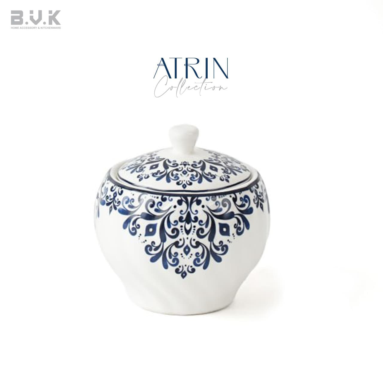 قندان چینی مدل آترین | برند BVK