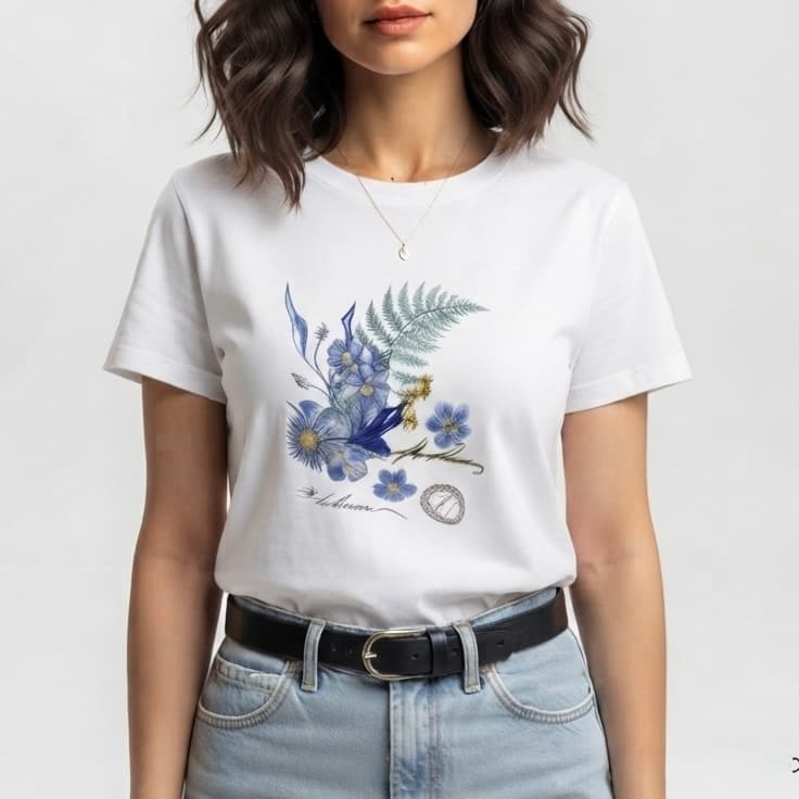 تیشرت زنانه گلدوزی