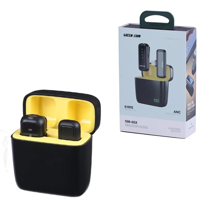 میکروفون بی سیم گرین لاین Green Lion GM-65X Microphone – لایتنینگ — تصویر ۳