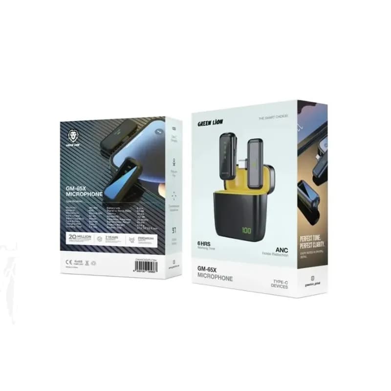 میکروفون بی سیم گرین لاین Green Lion GM-65X Microphone – لایتنینگ — تصویر ۲
