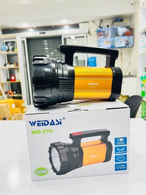 چراغ قوه دستی ویداسی مدل WD-576 با نور LED و شدت نور ۲۷۰ لومن
