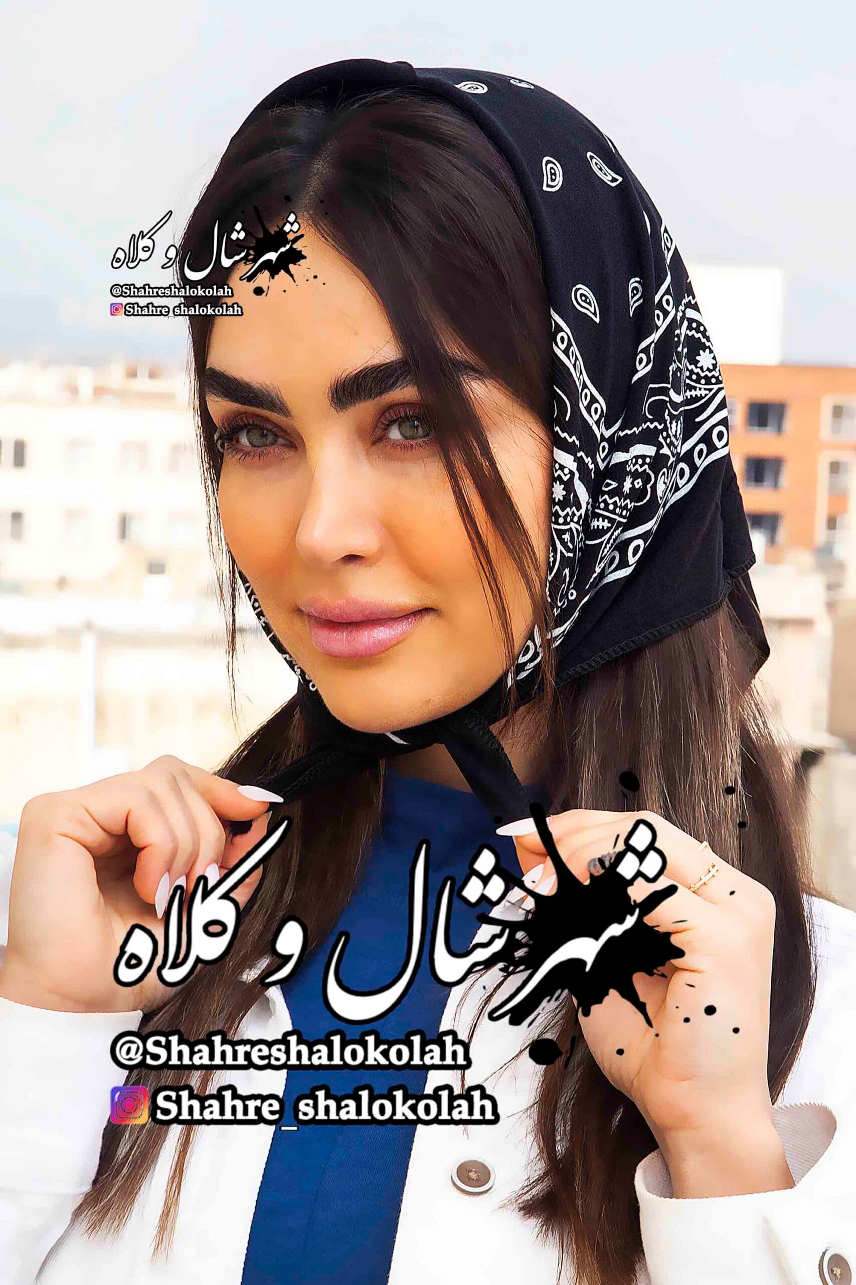 دستمال سر طرح اشکی کد M13