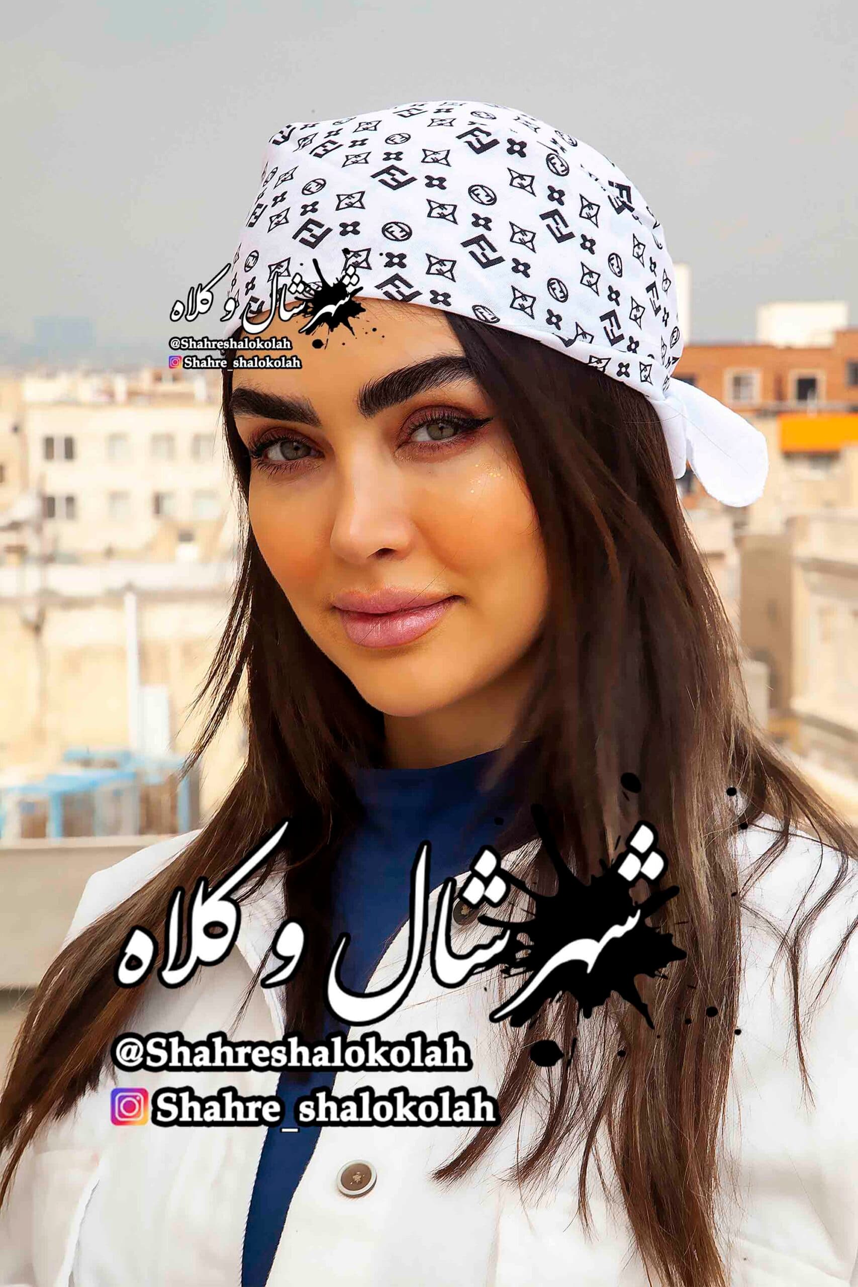 دستمال سر طرح فندی کد M10