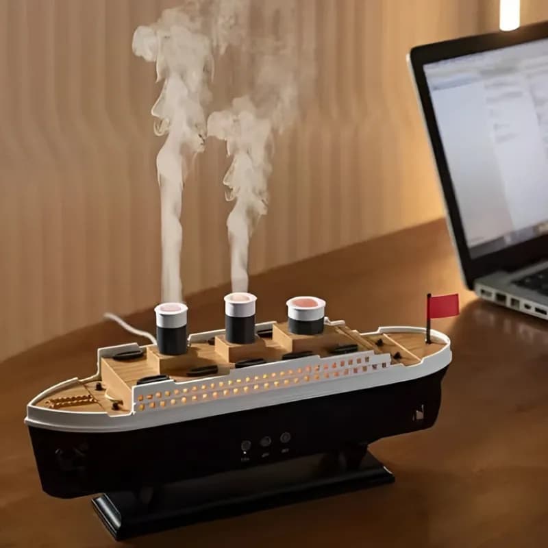 رطوبت ساز و خوشبوکننده اتاق طرح تایتانیک مدل Jellyfish Aroma Diffuser — تصویر ۳