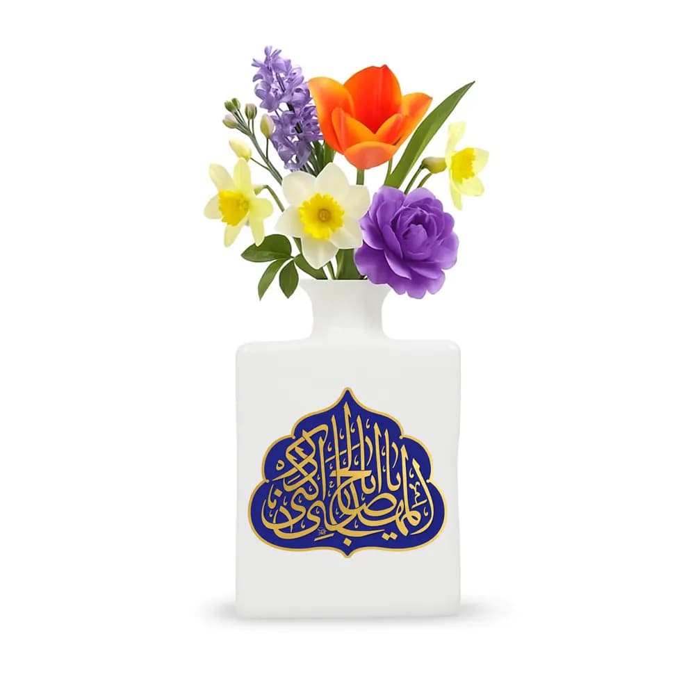 گلدان چینی مربعی یا اباصالح المهدی ادرکنی