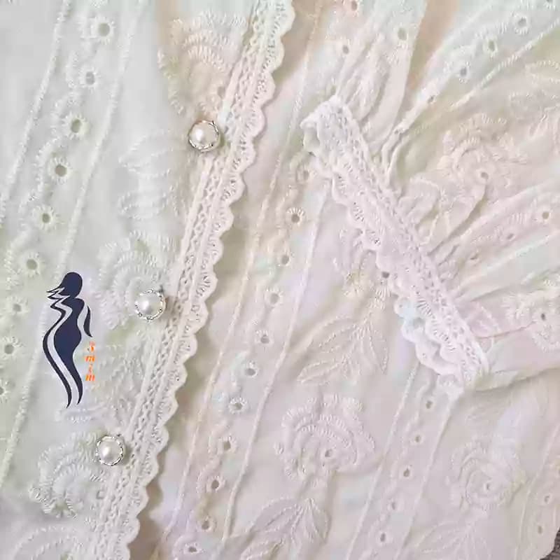کراپ مجلسی تک رنگ نباتی با آستر — تصویر ۲