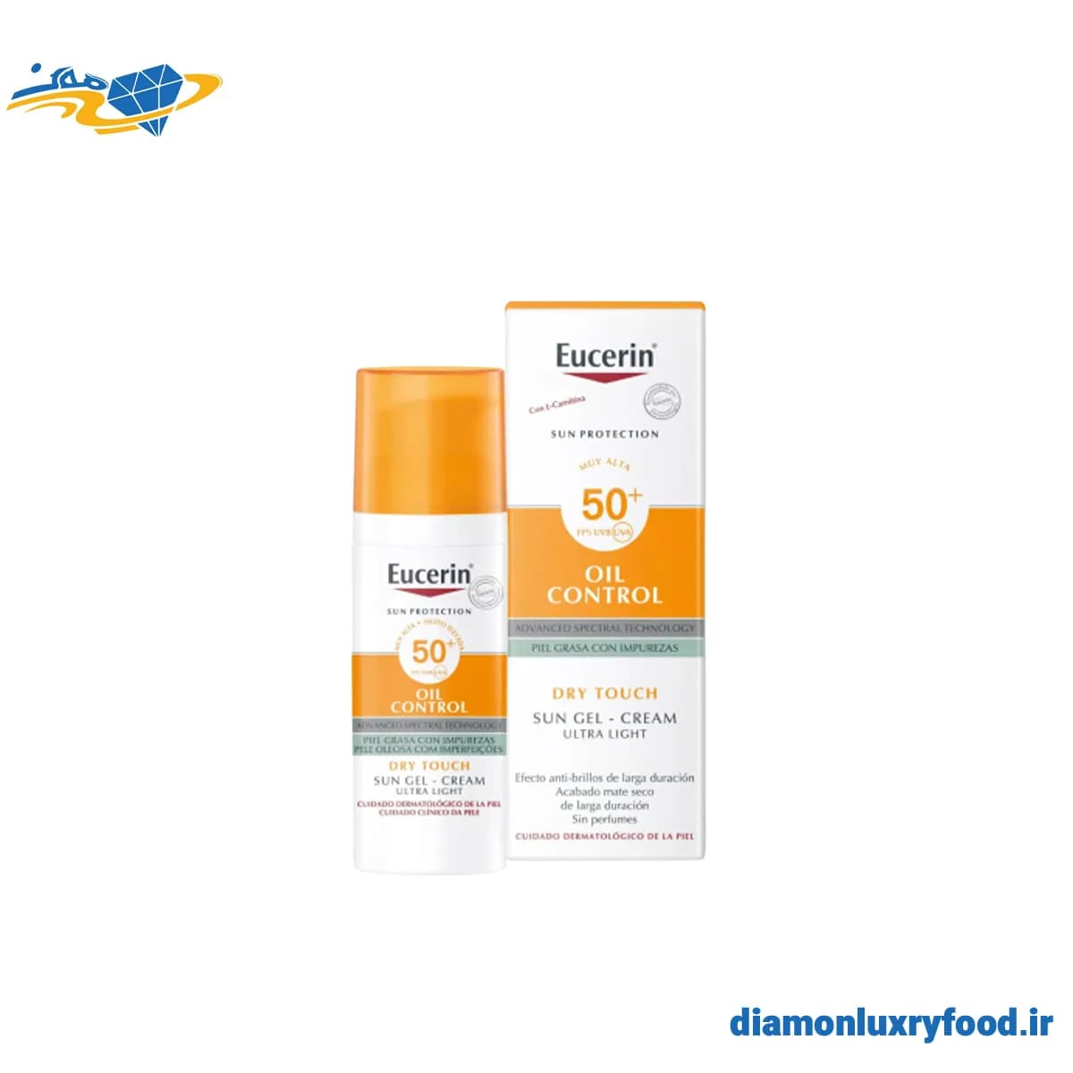 ژل کرم ضد آفتاب پوست چرب اوسرین|Eucerin Sun Oil-Control SPF50+ Gel-Cream Dry Touch Ultra Light — تصویر ۳
