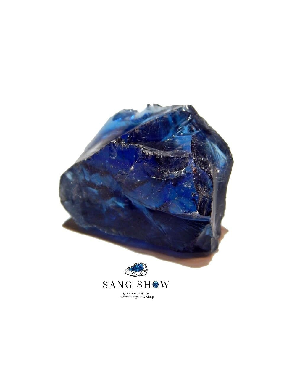 سنگ راف ابسیدین آبی نمونه استثنایی و معدنی S1835