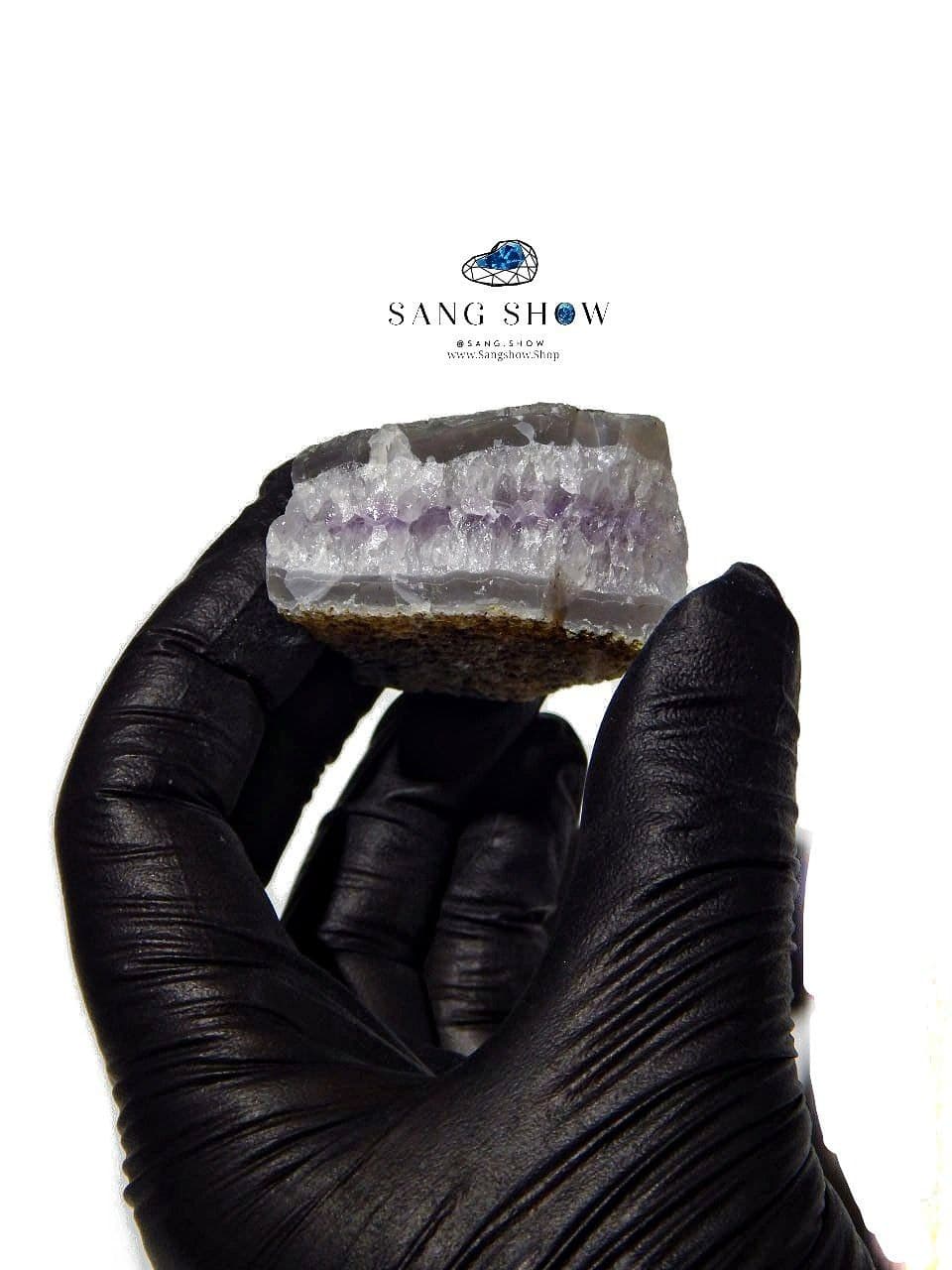 سنگ راف آمیتیست معدنی نمونه استثنایی و اصل S1802 — تصویر ۴