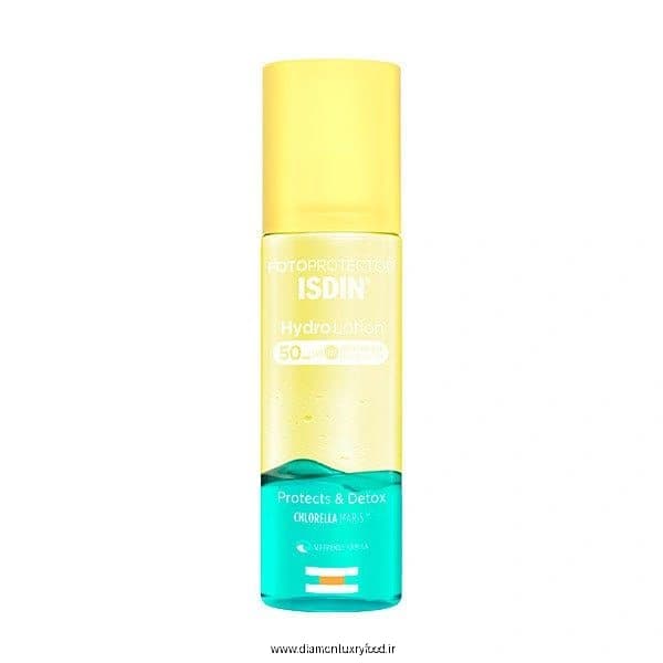 اسپری ضدآفتاب ایزدین دوفاز و آبرسان | ISDIN Hydro Lotion Protect & Detox SPF 50