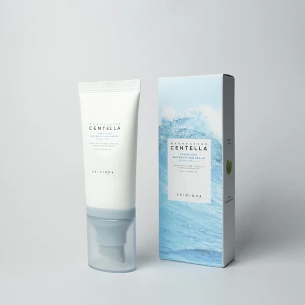 ضد آفتاب هیالو سیکا سنتلا واتر فیت SKIN1004 – آبرسان و محافظت کامل – Centella Hyalu Cica Water Fit Sun Serum