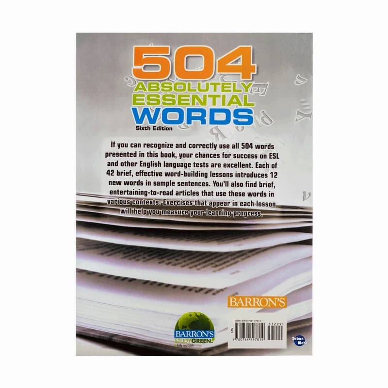 کتاب 504Absolutely Essential Words 6th Edition(متن اصلی بدون ترجمه) — تصویر ۲
