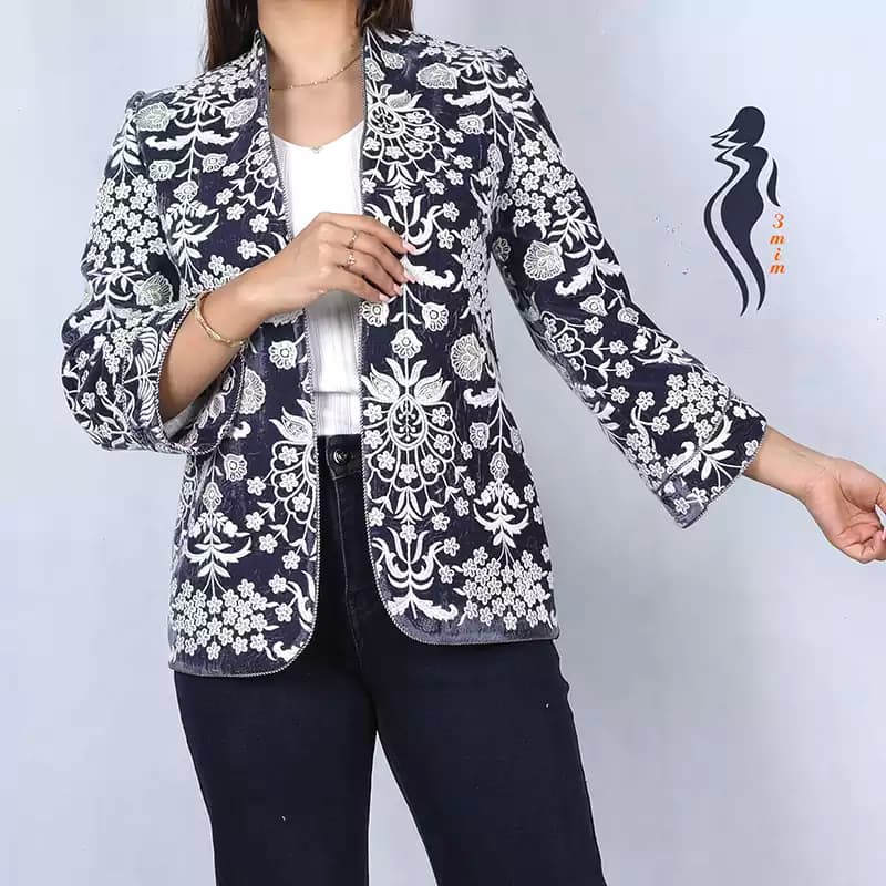 کت مجلسی مخمل سوزن دوزی