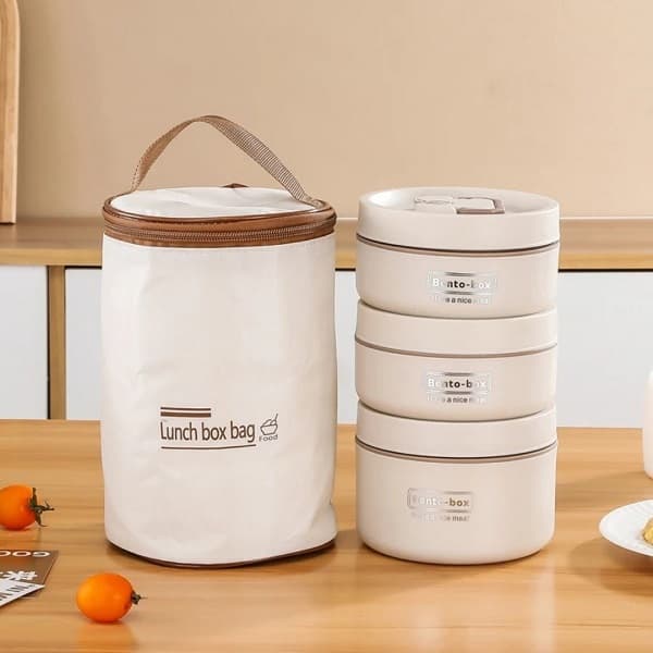 لانچ باکس (ست ظرف حمل غذا) 3 تکه Lunch Box Bag