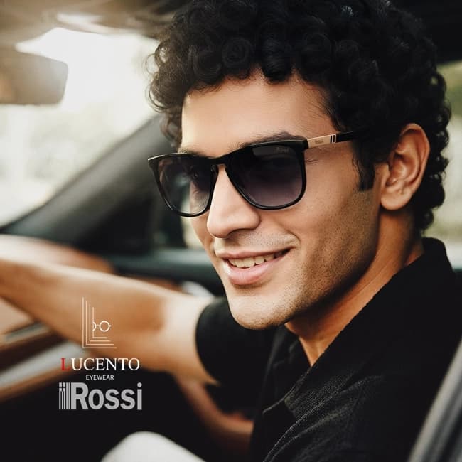 عینک آفتابی مردانه Rossi مدل 12190MS | مستطیلی مشکی