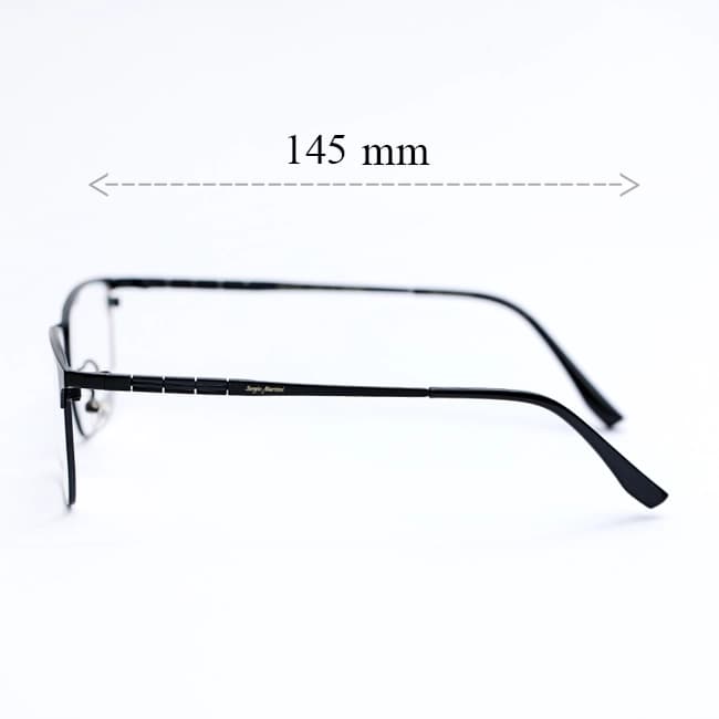 عینک طبی مردانه سرجیو مارتینی SM-2655 | فریم تیتانیوم مشکی مات — تصویر ۸