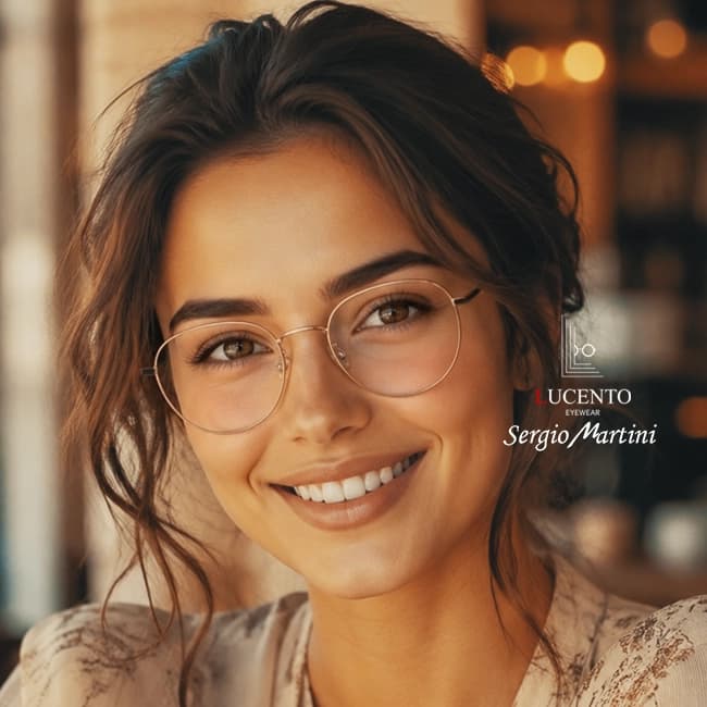 عینک طبی زنانه سرجیو مارتینی SM-2729 | تیتانیوم طلایی مشکی