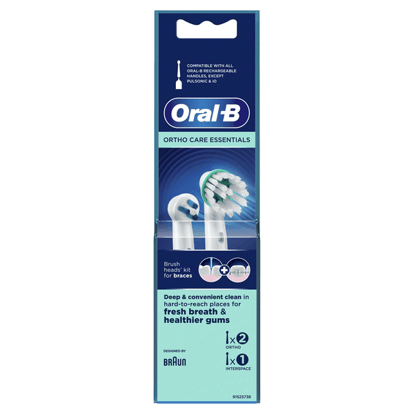 سری یدک مسواک برقی اورال-بی مدل Ortho Care پک ۲ عددی (مخصوص ارتودنسی)