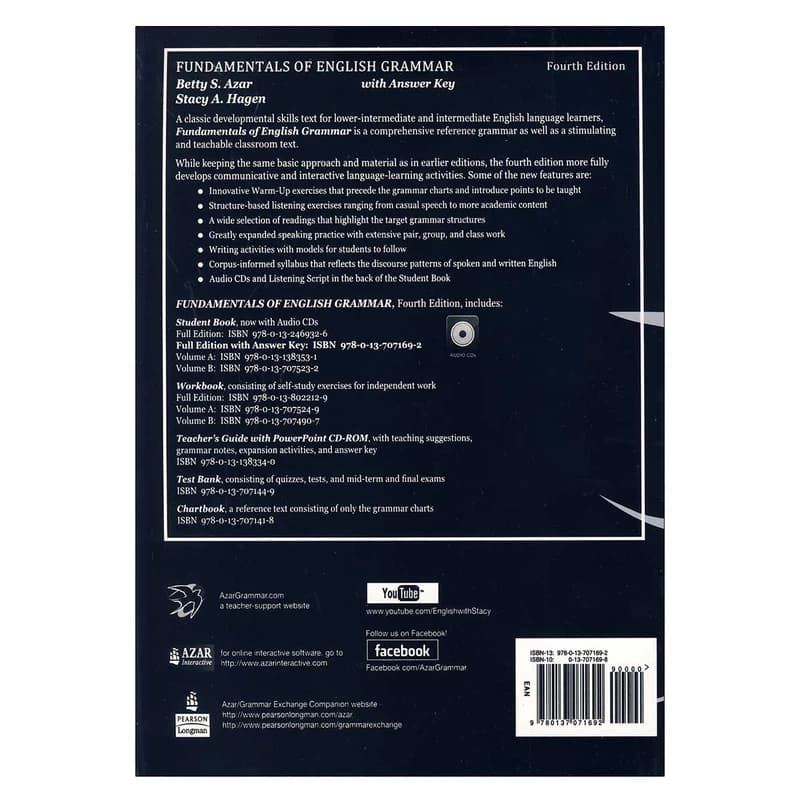کتاب Fundamentals of English Grammar Fifth Edition Betty Azar — تصویر ۲