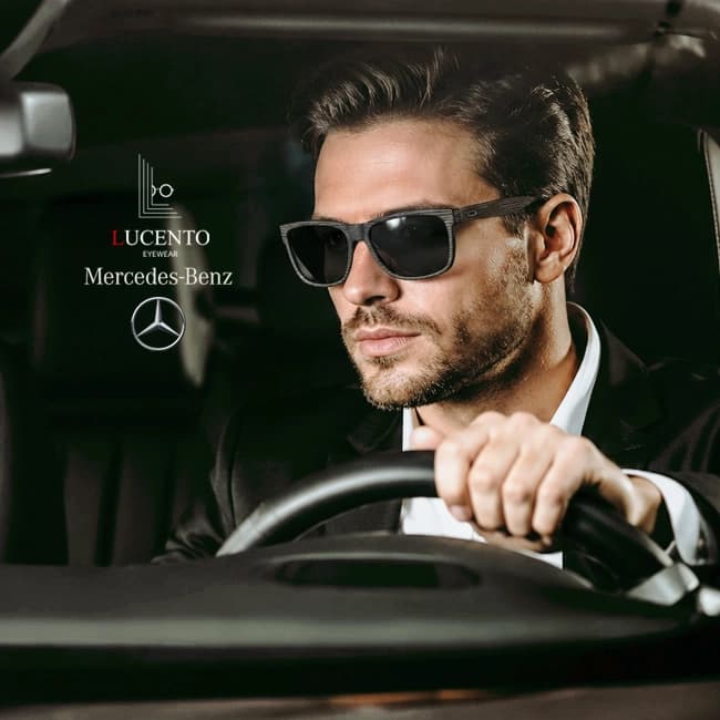 عینک آفتابی مردانه مرسدس بنز مدل M3019 | فریم چوبی و دسته تیتانیوم