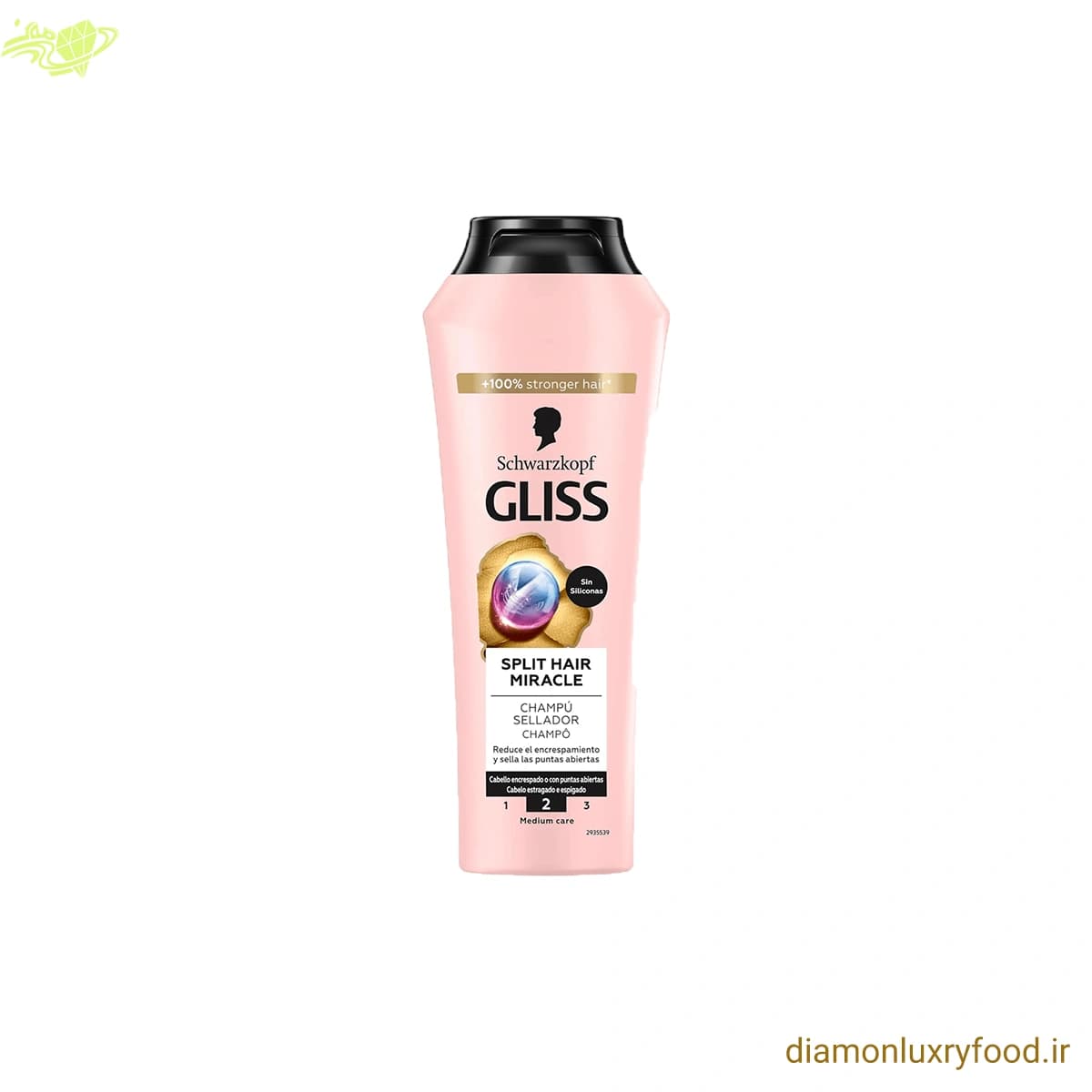 شامپو ترمیم کننده موهای آسیب دیده و دارای موخوره گلیس تُرک (Gliss) مدل Split Hair Miracle