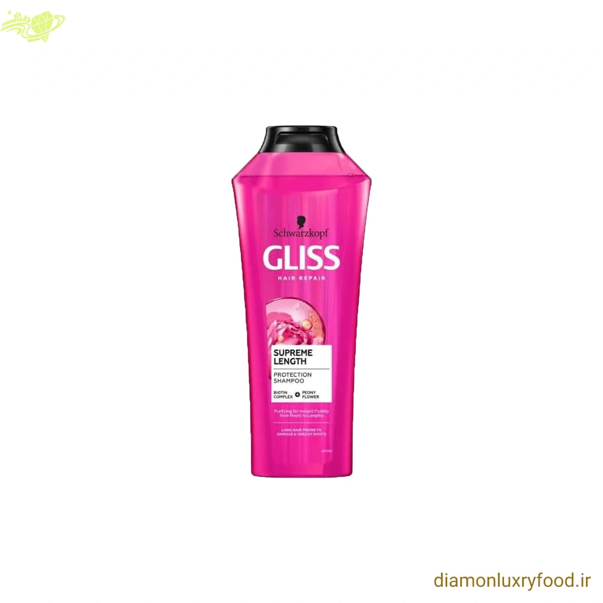 شامپو تقویت کننده و محافظت کننده موهای بلند گلیس تُرک (Gliss) مدل Supreme Length، حجم 400 میلی لیتر