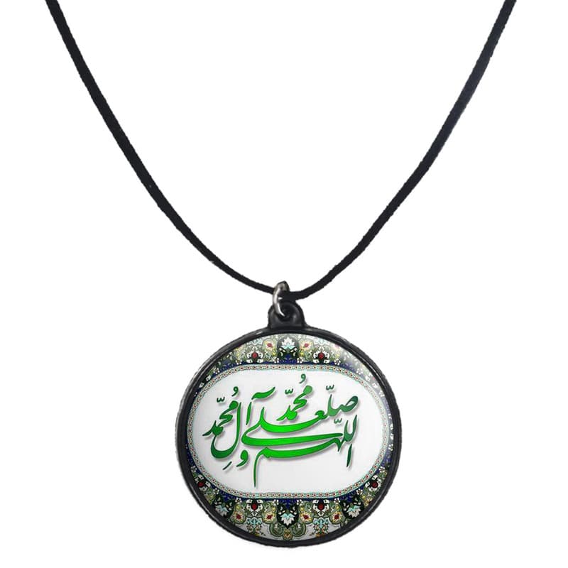 گردنبند پرمانه طرح ادعیه و مذهبی کد pmb.6452