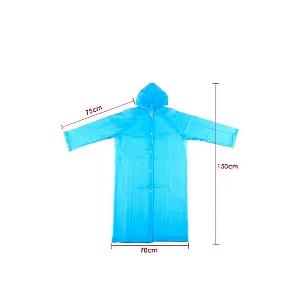 پانچو بارانی EVA LIGHTWEIGHT RAINCOAT مانتویی اصلی — تصویر ۶