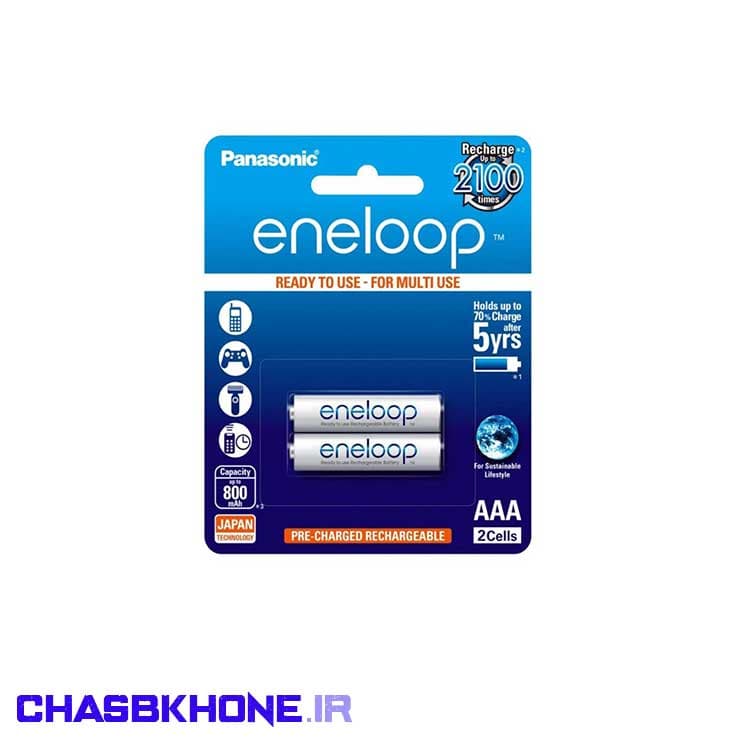 باتری نیم قلمی قابل شارژ پاناسونیک مدل eneloop