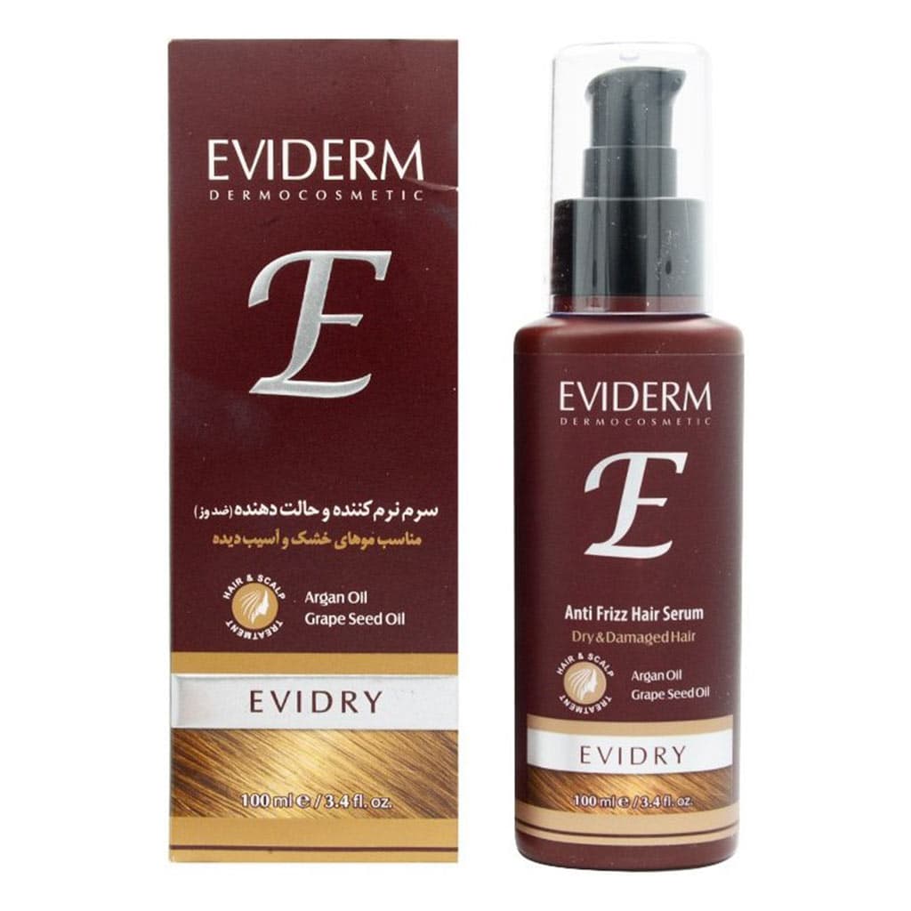 سرم اویدرای حالت دهنده و نرم کننده مو 100 میلی لیتر اویدرم EVIDERM — تصویر ۲