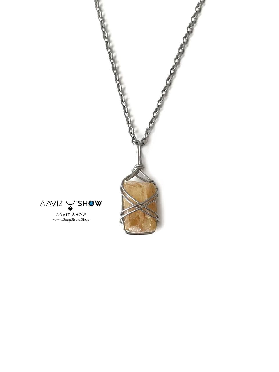آویز سنگ ژیپس نمونه استثنایی و اصل و معدنی A1237