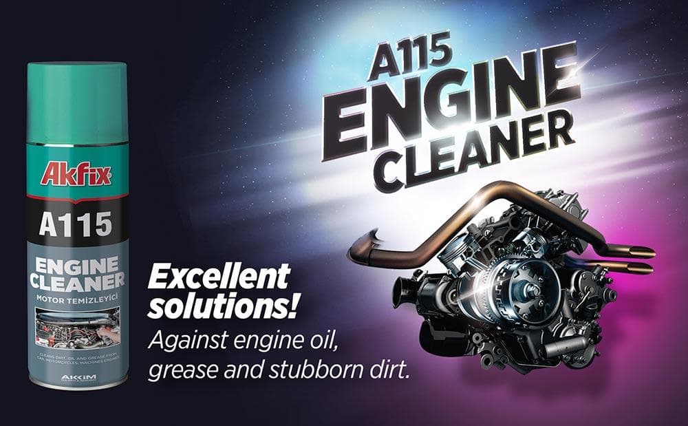 اسپری پاک کننده موتور آکفیکس A115 Engine Cleaner Spray — تصویر ۴