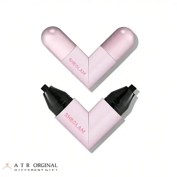 خط چشم دوطرفه استامپ دار شیگلم مدل Insta Wing Heart Stamp