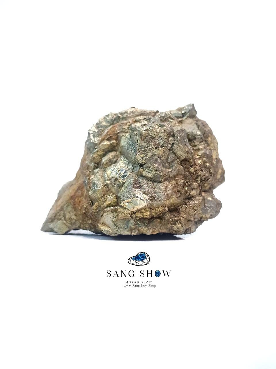سنگ راف پیریت نمونه استثنایی و اصل و معدنی S1757 — تصویر ۲