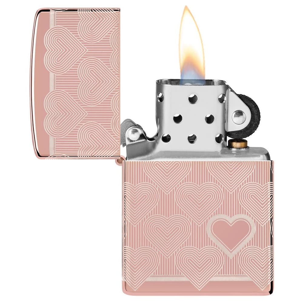 فندک اصل زیپو Zippo 49811 Heart Rose Gold — تصویر ۴