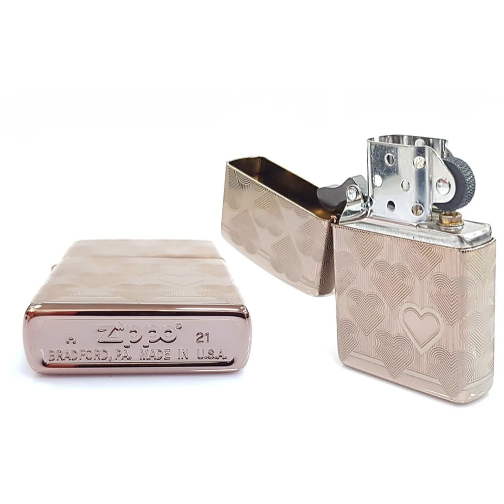 فندک اصل زیپو Zippo 49811 Heart Rose Gold — تصویر ۵