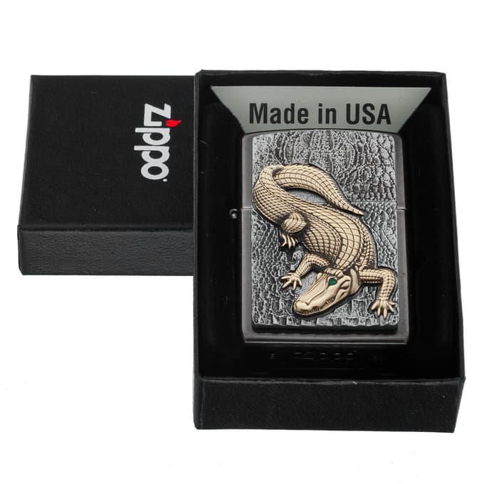 فندک زیپو مدل Zippo 2006315 Crocodile Emblem — تصویر ۴