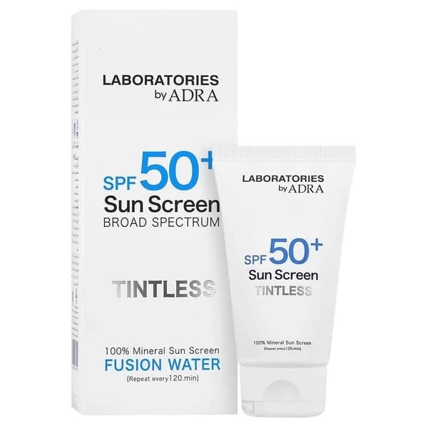 کرم ضد آفتاب بدون رنگ آدرا SPF 50 مدل فیوژن واتر — تصویر ۴