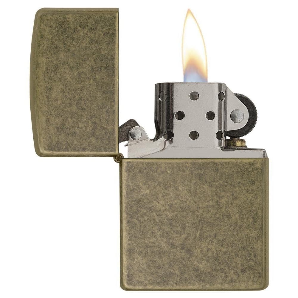 فندک زیپو مدل Zippo 201FB Antique Brass — تصویر ۴