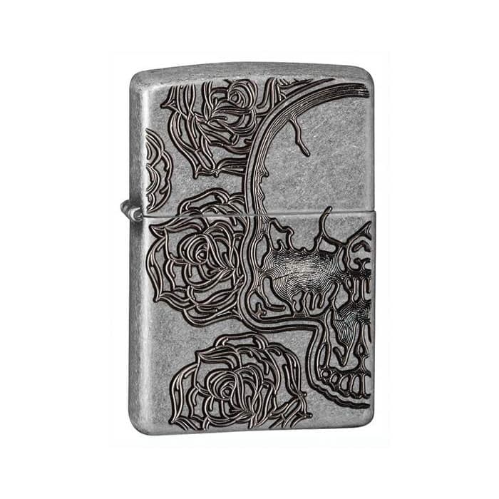 فندک زیپو مدل Zippo 28988 Skull Roses — تصویر ۴