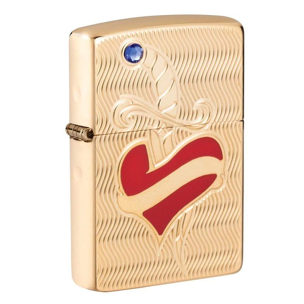 فندک زیپو مدل Zippo 49303 Heart and Sword